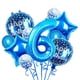 thumbnail image 1 of Set De Globos 11 Piezas Azul Para Fiesta De 6º Cumpleaños, 1 of 5