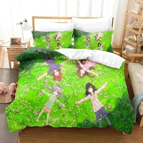 Non Non Biyori Bedding Set Duvet Cover Bed Set Quilt Cover Pillowcase Comforter king Queen Size Boys AdultBed Sheets
