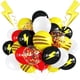 thumbnail image 1 of Set de globos zheiuyjie rojo, negro y amarillo de 39 piezas, 30 cm con rayo, 1 of 6