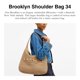 thumbnail image 3 of Bolso de Hombro Coach Brooklyn de Paja Natural 40 cm, 3 of 7