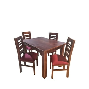 Koliat - Juego De Comedor Volos 4S Tapiz Burdeo