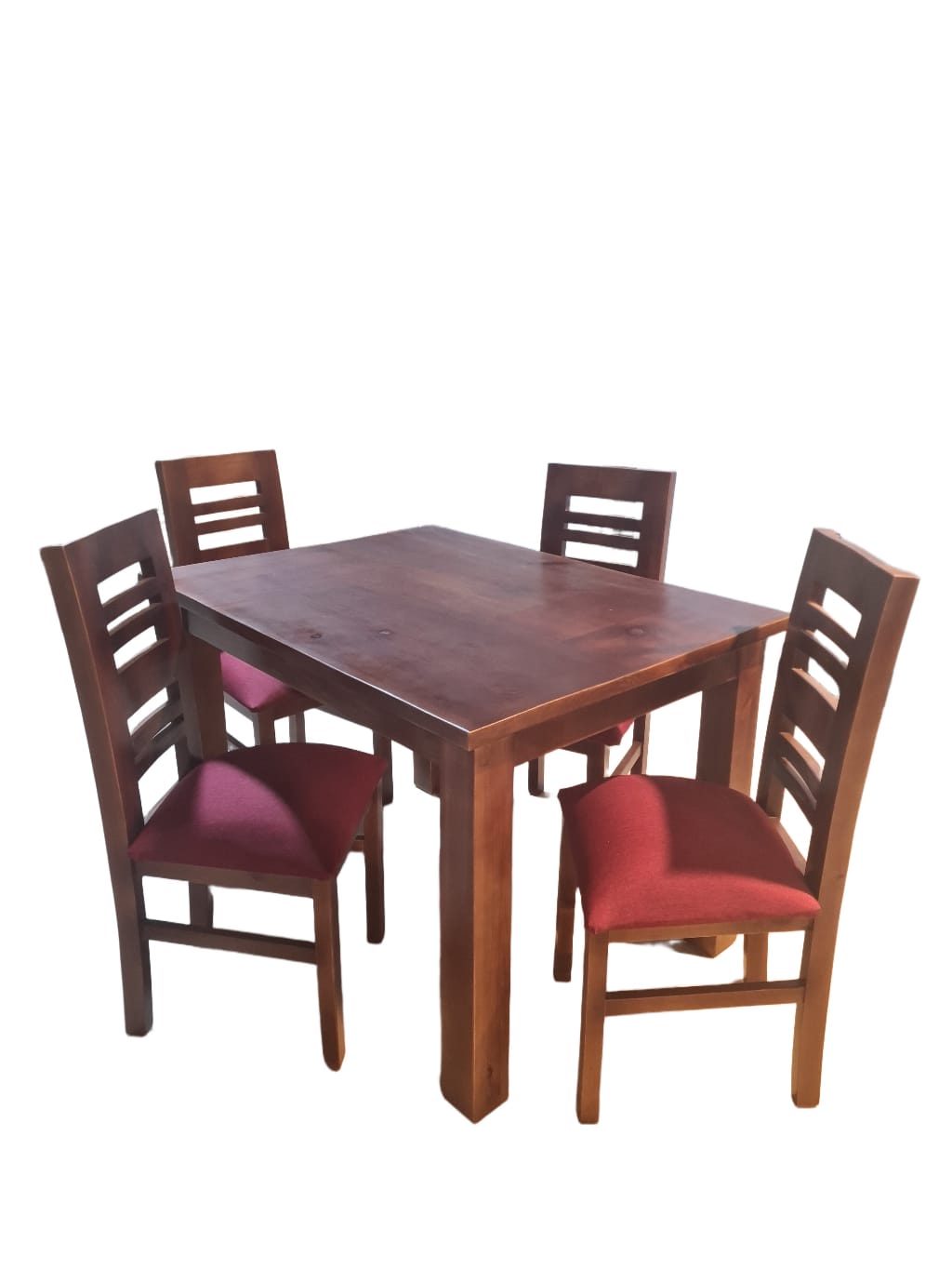 Koliat - Juego De Comedor Volos 4S Tapiz Burdeo