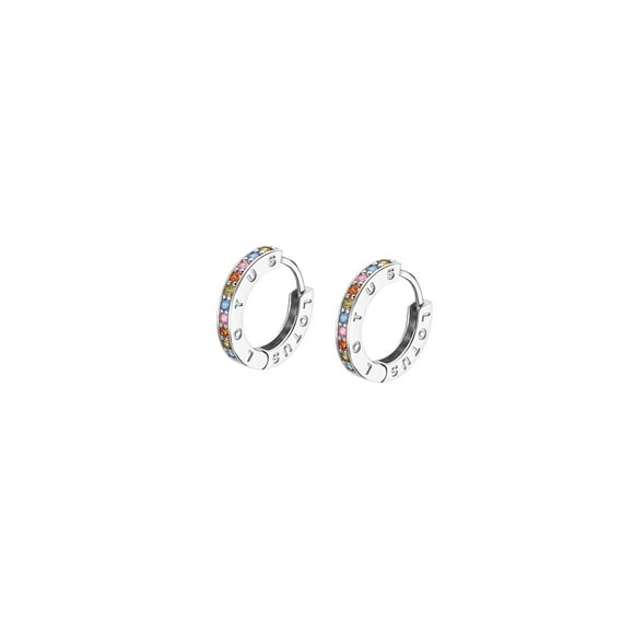 Aros LP1887-4/5 Lotus Silver Mujer Hoops