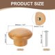 thumbnail image 2 of Uxcell 4 Paquete de Pomos Redondos de Madera para Cajones, Pomos de Tocador de Cabeza Redonda de 1 5/8" de Diámetro con Tornillos para Muebles, Cajones, Tocador, Armario, Alacena, Haya, 2 of 6