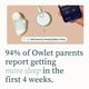 thumbnail image 5 of Monitor inteligente para bebés Owlet Dream Sock aprobado por la FDA, 5 of 6