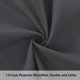 thumbnail image 4 of Funda de Almohada Corporal PiccoCasa de Microfibra Cepillada, Gris Jumbo, 4 of 7
