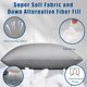 thumbnail image 3 of Almohada Piwaal Queen Size Paquete de 4 Gris Suave y Firme, 3 of 6