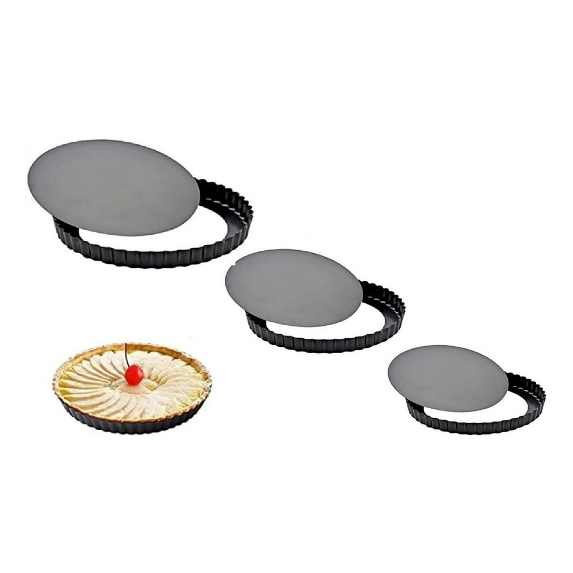 Genérico - Pack3 Moldes Desmontables Molde Desmontable Tarta 24 26 28cm