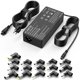 thumbnail image 1 of Adaptador universal de 90W para portátil compatible con HP, Dell, Lenovo, Acer, Asus, IBM, Shiba, Chromebook – Carga rápida con 16 conectores, 1 of 7