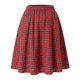 thumbnail image 4 of Faldas de Cuadros Agnes Orinda para Mujer de Talla Grande, Línea A, Largo a la Rodilla, 4X Rojo, 4 of 8