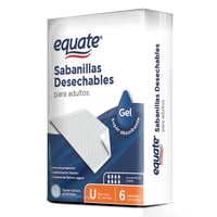 Sabanillas Desechanbles Para Adultos 6 Un Equate