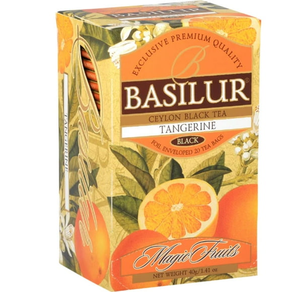 Te Negro Basilur Tangerine Caja 25 bolsas