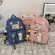 thumbnail image 2 of Get Ready for School with Our Cute and Waterproof Oxford Cloth Backpack for Girls with Multi-Pocket and Four Random Badges, 2 of 4