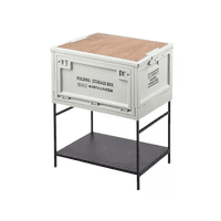 Genérico - Mesa Camping Plegable Metálico Altura Ajustable 120 Amarillo