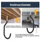 thumbnail image 4 of 10pcs Negro Ganchos Para Colgar Bicicletas 15x7cm Metal, 4 of 8