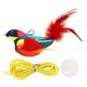 thumbnail image 3 of Juguete De Peluche Para Gato Con Puerta Colgante Con Sonido Para Entrenar Gatos En Interiores Kitty Rojo, 3 of 5
