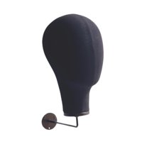 Magideal - Cabeza De Maniquí Cabeza De Maniquí Soporte De Exhibición De Pelucas, Sombreros Y Gorras Montado En La Pared Perchero De Pared Para Entrenamiento De P Negro