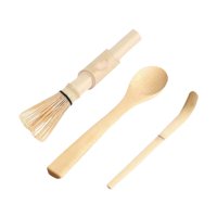 Magideal - Juego De 3 Batidores De Matcha Con Cuchara Para Matcha, Accesorios Para Kit De Té Matcha Para Principiantes, Salón De Té, Fabricante De Matcha, Amigos