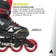 thumbnail image 5 of Patinaje en línea Microblade para niños, color negro y rojo, 5 of 6