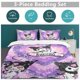 thumbnail image 5 of Kuromi Quilt Set Thicken Soft 3 Pieces Bedding Set All Season Duvet Cove with 2 Pillowcases for Adult Women Girls Teens Home Room Decor, 5 of 5
