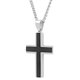 thumbnail image 2 of Collar Believe by Brilliance Cruz Acero Inoxidable Negro, 2 of 3