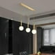 thumbnail image 3 of Lampara Colgante Globo Cristal Moderno Cocina Hogar Lau, 3 of 3