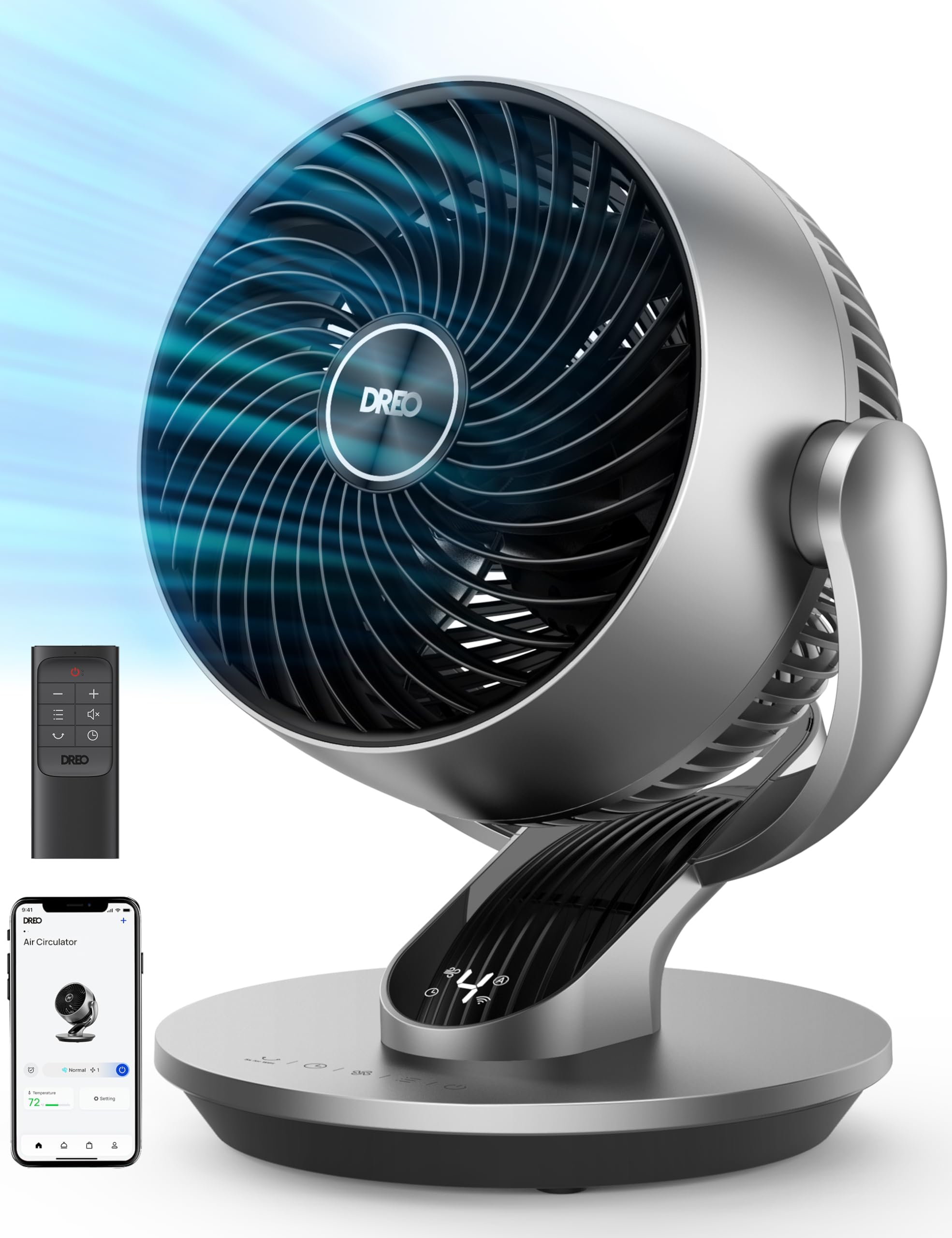 Ventilador Circulador De Aire Dreo Smart Para Toda La Habitación De 70 Pies Con Control Por Voz