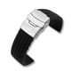 thumbnail image 1 of Correa de reloj deportiva de silicona con diseño de neumático de 18 mm y rayas verticales., 1 of 5