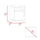 thumbnail image 3 of Velador 1 Puerta Barilo 55x45x40,3 Cm Fresno Y Wengue, 3 of 3
