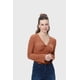 thumbnail image 1 of Polera Mujer Escote V Manga Flare Café, 1 of 4