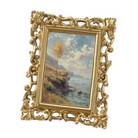 Magideal - Marco De Fotos Vintage Galería De Fotos Arte 4X6 Pulgadas Marco De Fotos Antiguo Adornado Soporte De Exhibición De Fotos Para Decoración Del Hogar De