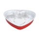 thumbnail image 1 of Molde para tartas KitchenDance desechable en forma de corazón de aluminio, 20 cm, color rojo, 1 of 9