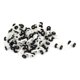 thumbnail image 1 of Rodillos deslizantes de riel de cortina de doble rueda de 12.5 mm de diámetro en negro y blanco, 50 piezas, 1 of 3