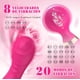 thumbnail image 3 of Vibrador Consolador Clítoris Doble Rojo, 3 of 3