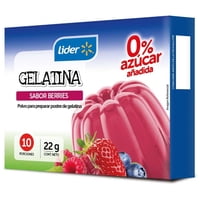 Gelatina 0% Azúcar Sabor Berries 22 G Lider