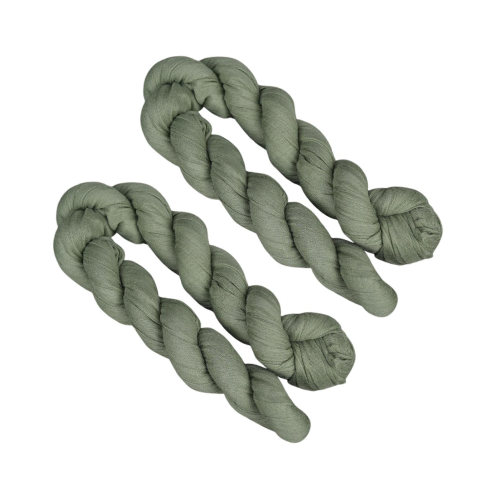 Bothyi - 2X Camino De Mesa De Gasa, Cubierta De Mesa Para Suministros De Fiesta, Boda, Despedida De Soltera, Verde