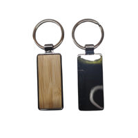 Genérico - Llaveros Metal - Madera Rectangulares X 50U