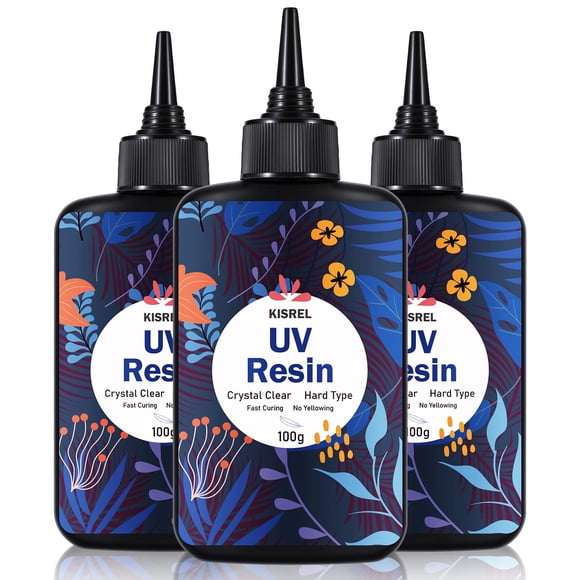 Resina UV KISREL 300 g, tipo duro transparente mejorado