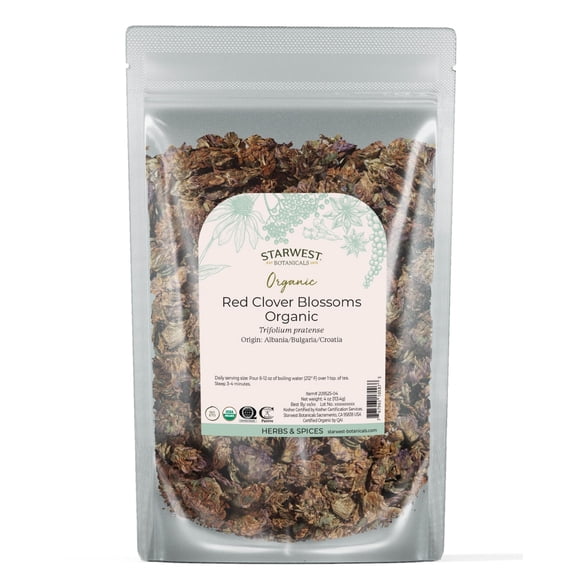 Té Starwest Botanicals Flores de Trébol Rojo Orgánico 113 g
