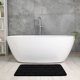 thumbnail image 5 of Alfombra de Baño de Espuma de Memoria REGALWOVEN, Alfombra de Baño Suave y Absorbente Antideslizante de Secado Rápido para Baño Negro 16" x 24", 5 of 6