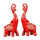 thumbnail image 5 of Escultura De Estatuas De Elefantes Para Decoración Del Hogar Regalos De Inauguración De La Casa Rojo, 5 of 5