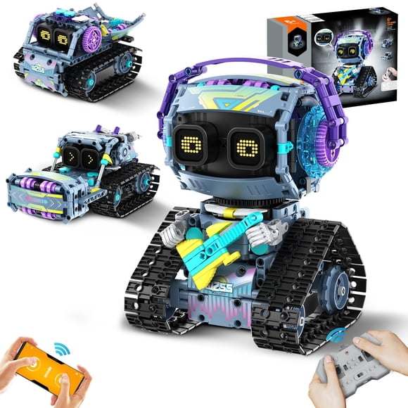 Kit de construcción de robot STEM EXCOUP 3 en 1 con control remoto y por app