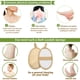 thumbnail image 3 of Esponja de lufa natural, paquete de 2, exfoliante corporal 100 % natural para ducha, almohadilla de lufa exfoliante para mujeres y hombres, perfecta para ducha, baño y spa., 3 of 7
