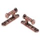 thumbnail image 1 of 1 par de cortinas retiene cortinas de metal Tieback Wall Hook Red Copper, 1 of 5