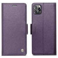 Caseme Tipo Cartera Iphone 11 Pro Max Con Cierre Magnético, Rfid, Tarjetero, Soporte, Carga Inalámbrica