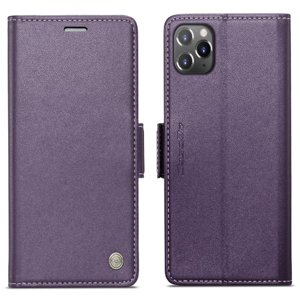 Caseme Tipo Cartera Iphone 11 Pro Max Con Cierre Magnético, Rfid, Tarjetero, Soporte, Carga Inalámbrica