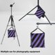 thumbnail image 4 of Sandbag ABCCANOPY para soporte de vídeo, trípode ligero, 4 paquetes, color morado, 4 of 7
