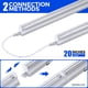 thumbnail image 4 of Barra De Luz Negra Uv Led De 9 W 60 Cm Con Interruptor De Encendido Apagado Paquete De 4, 4 of 8