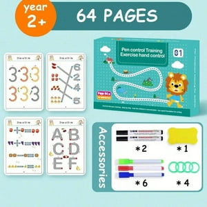 Clickdescuento - Libro De Aprendizaje Trazos Magicos Montessori Verde Tamano Unico