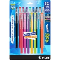 Bolígrafos De Tinta De Gel Pilot Frixion Colorsticks Fine De 0,7 Mm, Paquete De 16